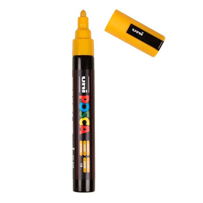 Pennarello Uni Posca pc5m giallo ocra - punta conica 2,5 mm