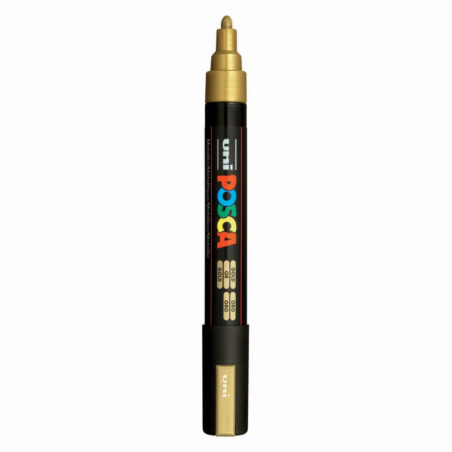 Marcador POSCA uni-Posca, AFM PC-5M, espesor de línea 2.5 mm, medio, oro, 1 pieza