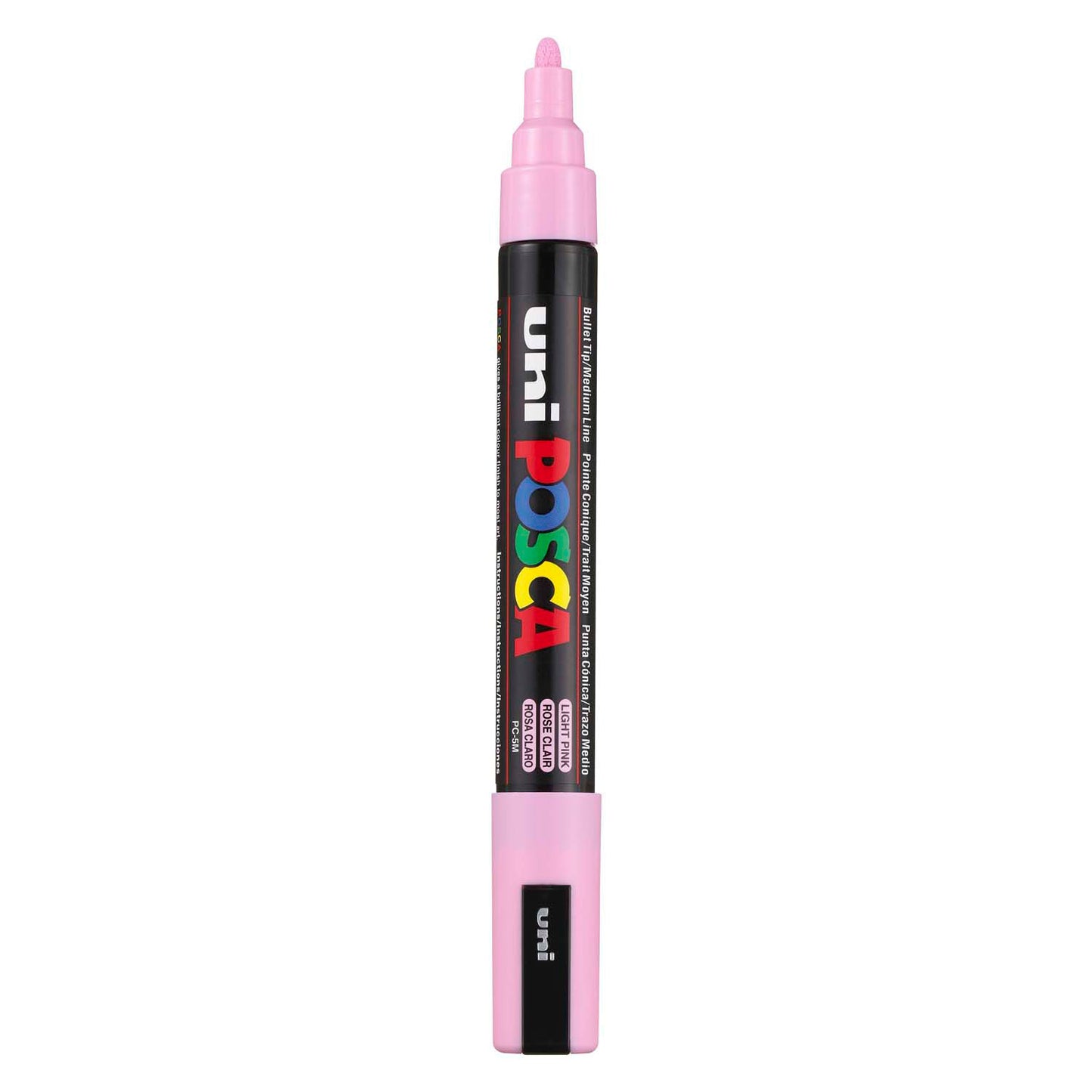 UNI-POSCA POSCA MARKER, AFM PC-5M, spessore della linea 2,5 mm, medio, rosa chiaro, 1 pezzo