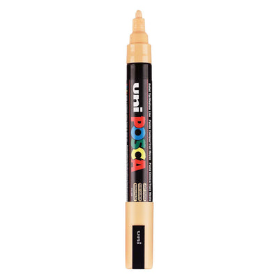 UNI-POSCA POSCA MARKER, AFM PC-5M, spessore della linea 2,5 mm, medio, arancione pallido, 1 pezzo