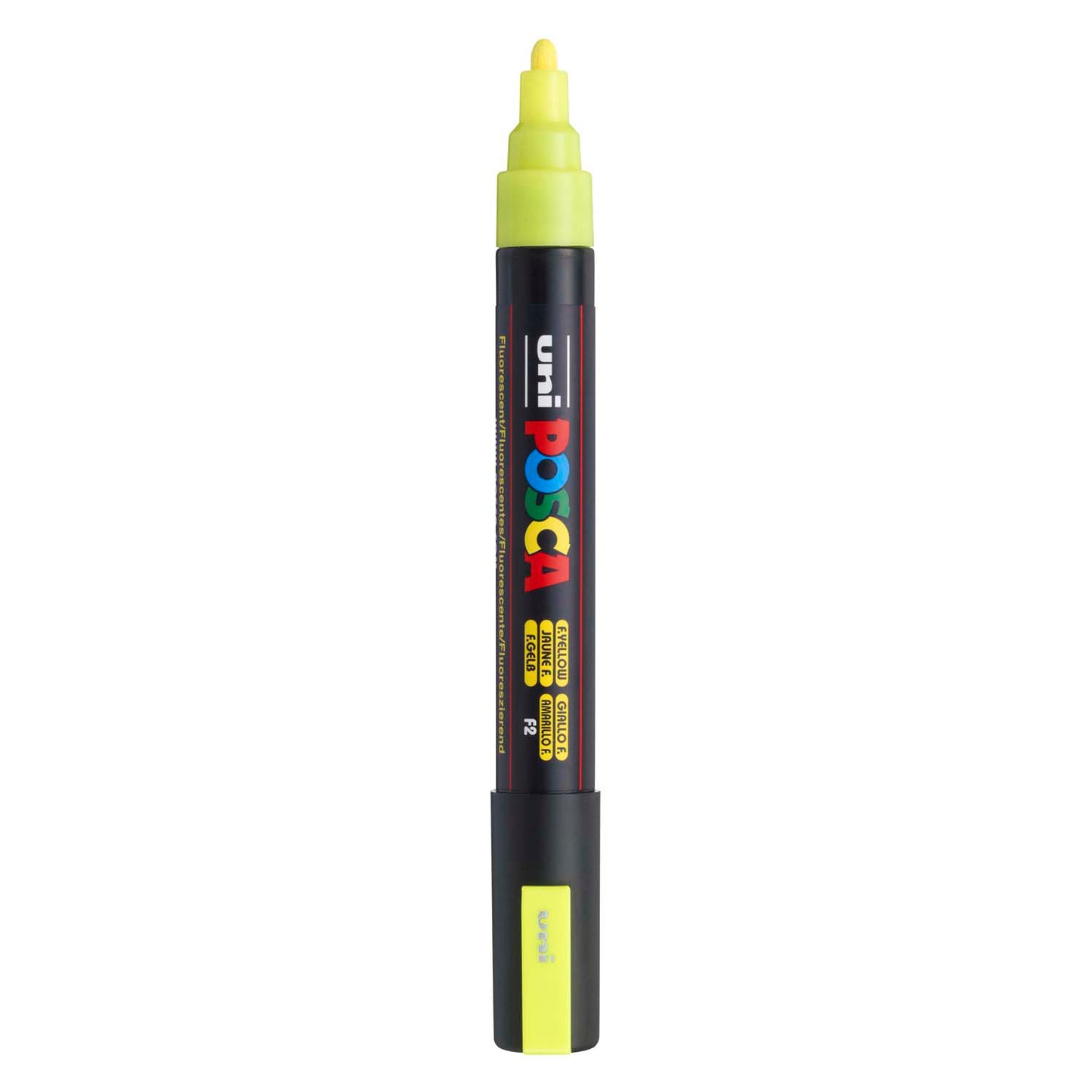 Pennarello Uni Posca pc5m giallo neon - punta conica 2,5 mm