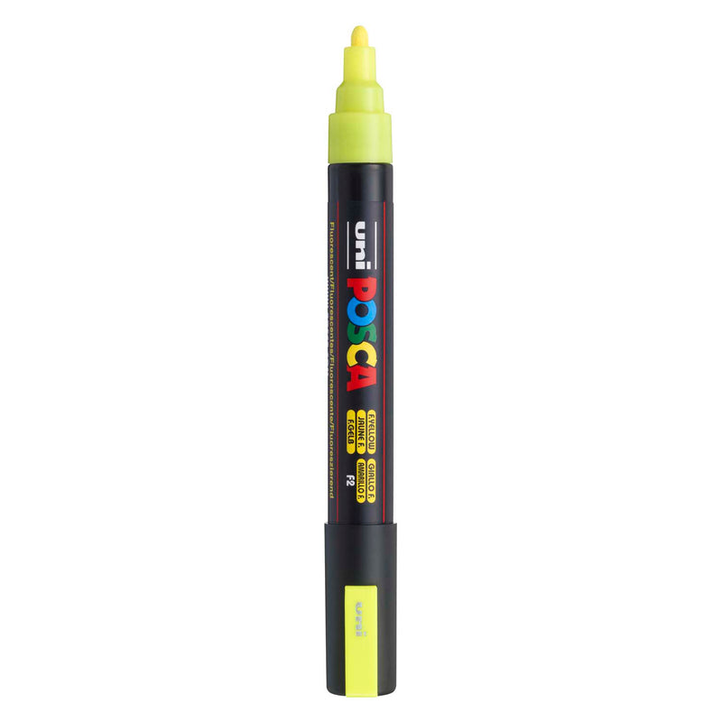 Pennarello Uni Posca pc5m giallo neon - punta conica 2,5 mm