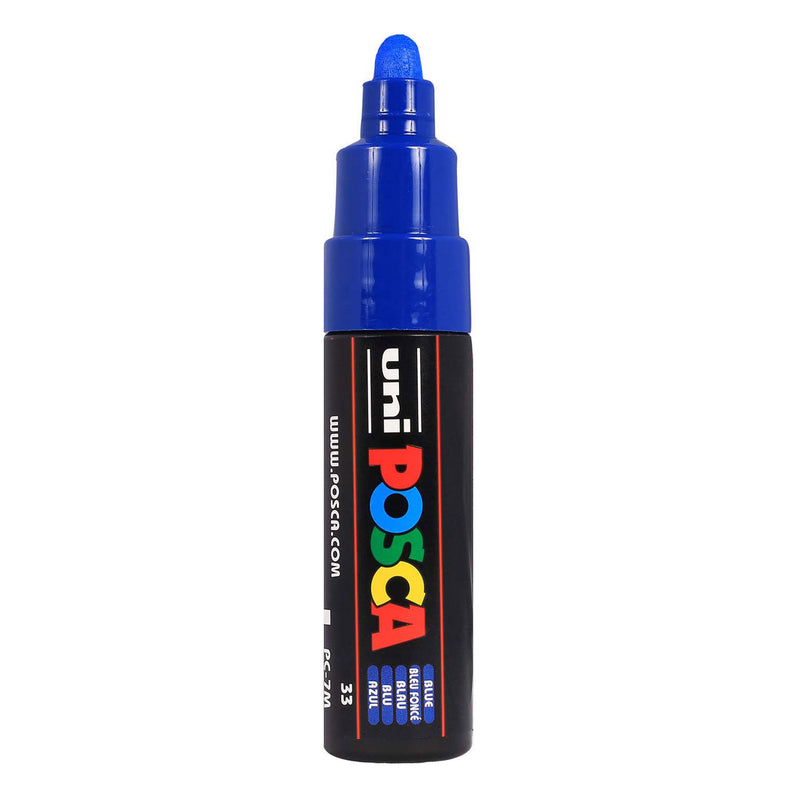 Pennarello Uni Posca 7m blu - punta conica 4,5mm