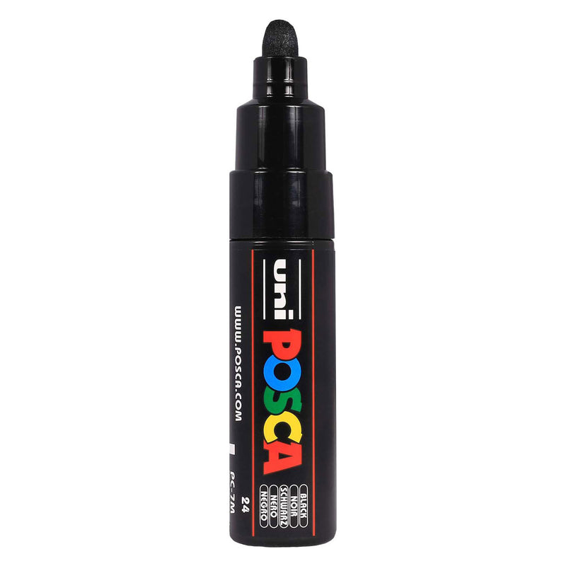 Pennarello Uni Posca 7m nero - punta conica 4,5mm