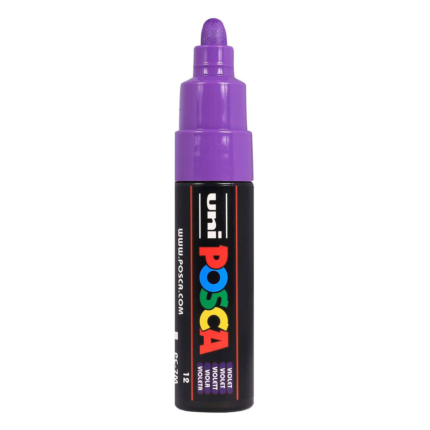 Rotulador uni posca paint 7m violeta - punta cónica