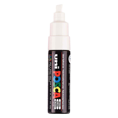 UNI-POSCA POSCA MARKER, AFM PC-8K, spessore della linea 8 mm, largo, bianco, 1 pezzo