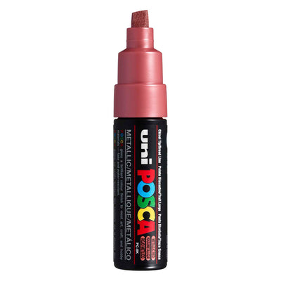 Marcatore Posca uni-POSCA, AFM PC-8K, spessore della linea 8 mm, largo, metallico rosso, 1 pezzo