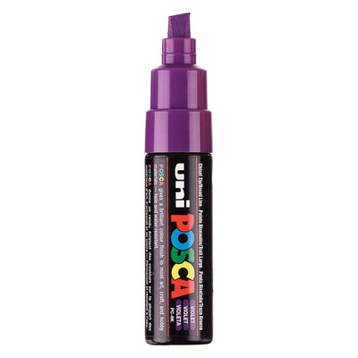 UNI-POSCA POSCA MARKER, AFM PC-8K, spessore della linea 8 mm, largo, viola, 1 pezzo