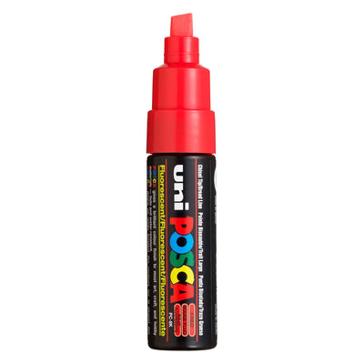 UNI-POSCA POSCA MARKER, AFM PC-8K, spessore della linea 8 mm, largo, rosso, 1 pezzo