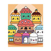 Graine pittura creativa graine con set di numeri torte kawaii - incl. vernice acrilica e pennello
