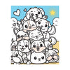 Graine creative graine schilderen op nummer set honden - incl. acrylverf en penseel