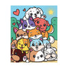 Graine creative graine schilderen op nummer set honden - incl. acrylverf en penseel