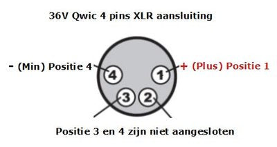 Van Beijck Acculader XLR 4-pins Neutrik o.a. 36 Volt 2 Ah
