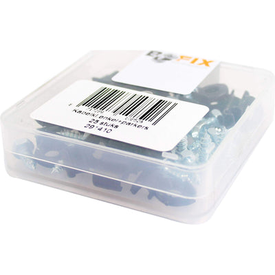 Morsetto per cavi singolo Bofix con viti (25 pezzi)