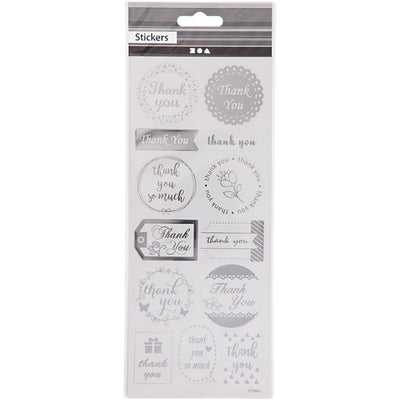 Pegatizaciones de creativ Company Silver Gracias, 1 Vel