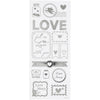 Creative Company Stickers Silver Love, 1 foglio
