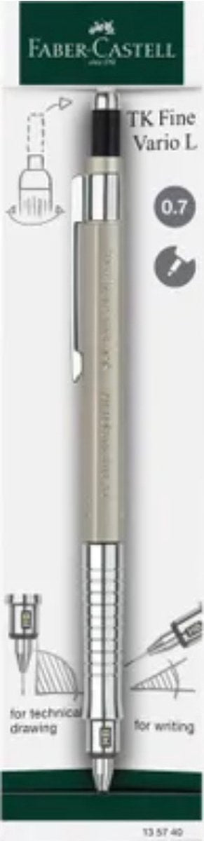 Portamine Faber-castell - tk-fine vario l - larghezza tratto 0,7 mm - durezza hb - champagne gold - fc-135740
