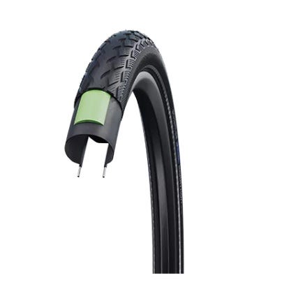 Schwalbe Tire Green Marathon Greenguard 28x1 5 8x1 3 8 (37-622) Nero