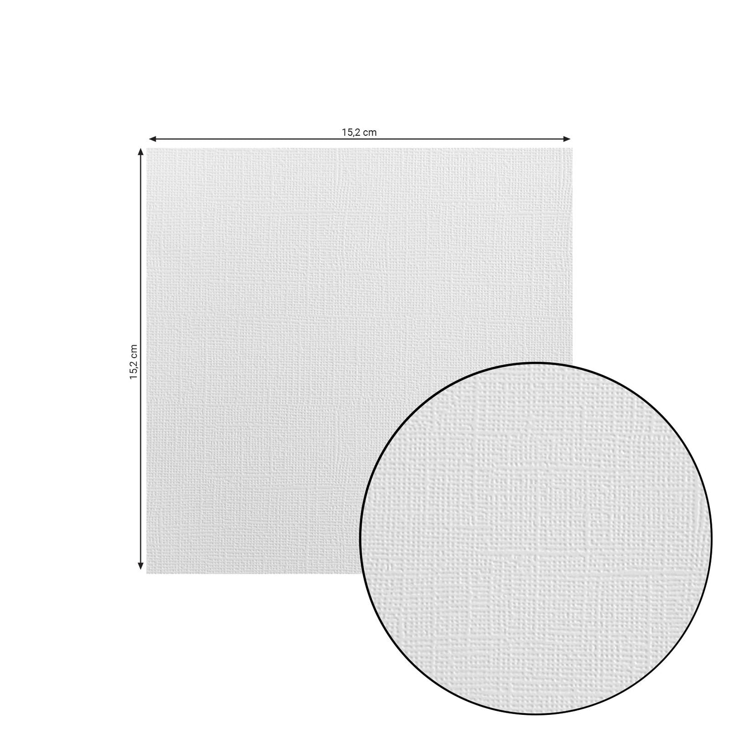 Florencia • papel cartulina 216g textura 15,2x15,2cm blanco 24x