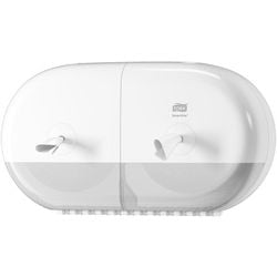 Dispensador de Papel Higiénico Tork T9 Smartone Mini Twin Elevation Cierre Blanco