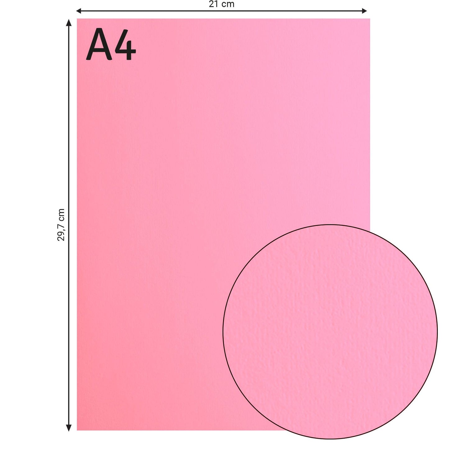 Firenze • cartoncino 216g liscio a4 rosa 10x
