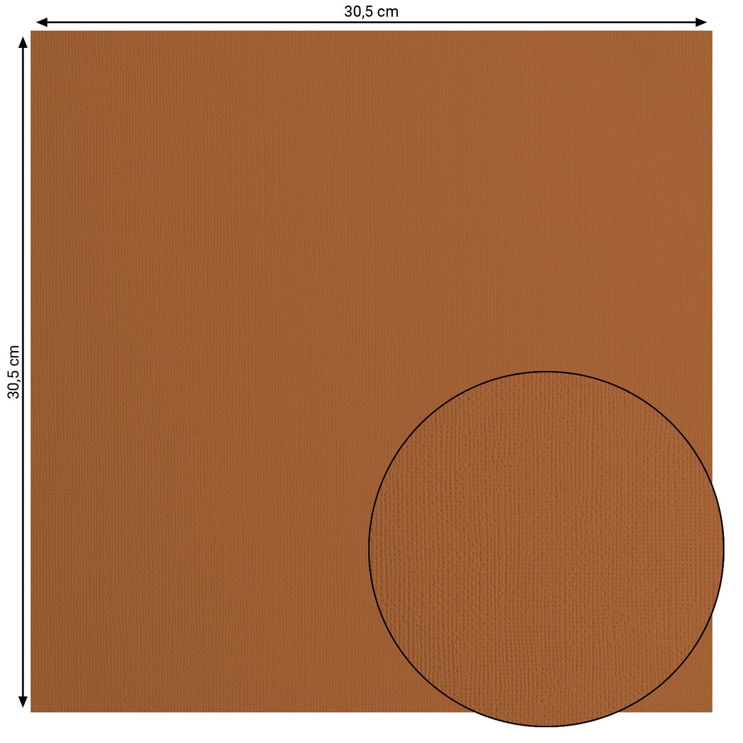 Florence • cardstock papier 216g textuur 30,5x30,5cm brick