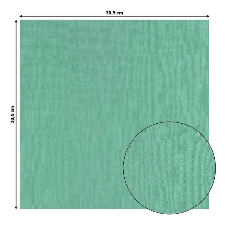 Florence • cardstock papier 216g textuur 30,5x30,5cm mint 20x