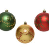 Decoris bolas de Navidad mezcladas 12 piezas dorado rojo verde