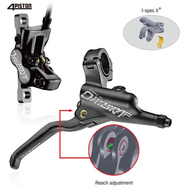 Tektro HD-M745 Hydraulic disc brake LH 1800mm Black