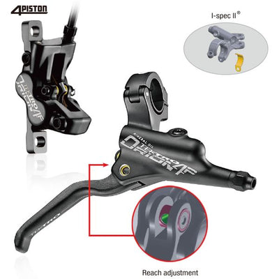 Tektro HD-M745 Hydraulic disc brake LH 1800mm Black