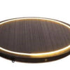 Ideas 4 estaciones plato de madera con luz de neón ã˜28x2,6 cm control táctil negro