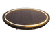 Ideas 4 estaciones plato de madera con luz de neón ã˜28x2,6 cm control táctil negro