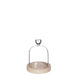 Ideas 4 seasons stolp hart met houten basis ã˜10xh13cm