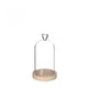 Ideas 4 seasons stolp hart met houten basis ã˜10xh18cm