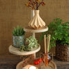 Ideas 4 stagioni etagere legno con 3 ripiani h37, dia 25,5 20,5 15,5 cm