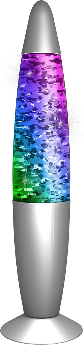 Luces divertidas para fiestas, lámpara de lava con purpurina, cambio de color LED