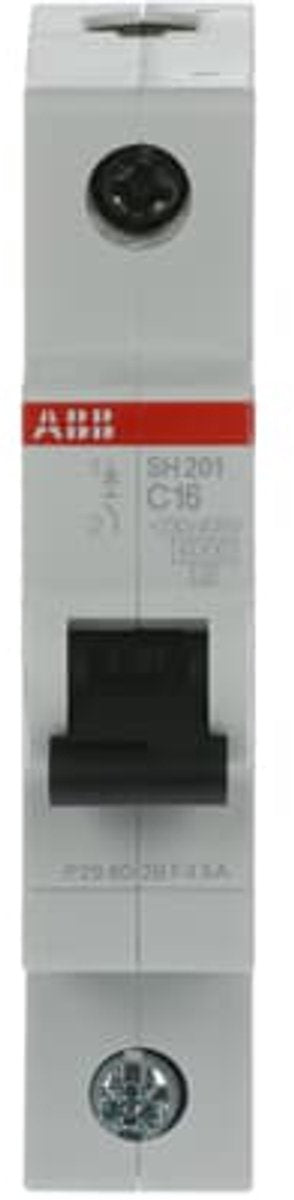 Disyuntor de instalación busch-jaeger abb 1 polo 16a - sh201-c16 - tipo c