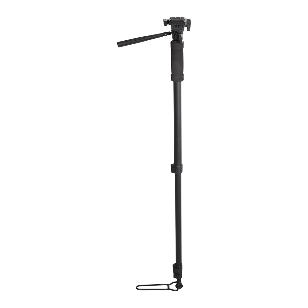 Falcon Eyes EenbeenStatief + 3 Cabeza de carretera MP-3 4 Secciones 178 cm