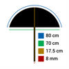 Falcon Eyes FlitsParaplu Ur-32G Oro White 80 cm