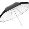 Falcon Eyes FlitsParaplu Urn-T86TSB1 White Diffuse + Copertura nera d'argento 216 cm