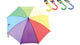 JOHNTOY Rainbow paraguas, Ø 68 cm