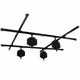 Sistema de rieles de techo Falcon Eyes b-3030d 3x3 m incl. 4 pantógrafos