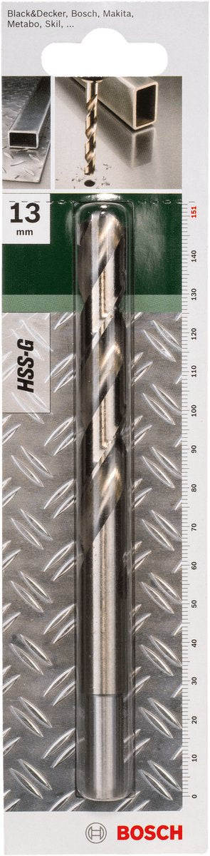 Bosch - punte per metallo hss-g, din 338 13,0 x 101 x 151 mm