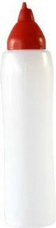 Araven doseerfles - garneerspuit - 1000ml - rode dop