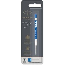 Parker gelpen vulling | medium punt (0,7 mm) | blauwe quink inkt | 1 stuk