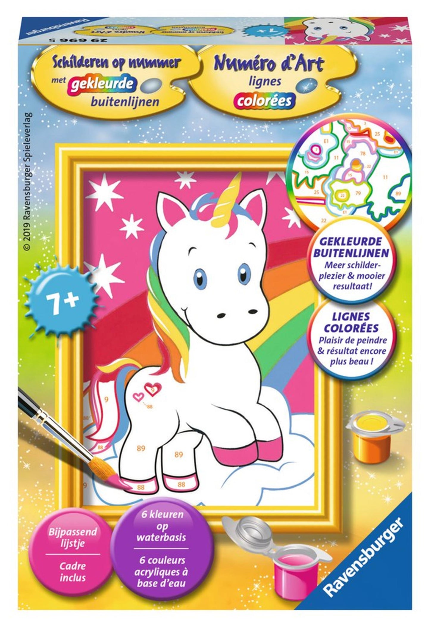 Dipinto per numero - Unicorno carino
