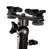 Falcon eyes twin mount tilting bracket + 2 x flitsschoen cld-14a - afbeelding 2