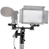 Falcon Eyes Twin Mount inclinando + 2 x zapato flash CLD-14a