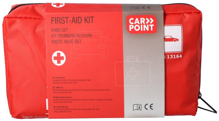 Carpoint Primi Aid Set 40 pezzi incontra lo standard DIN 13164: 2022