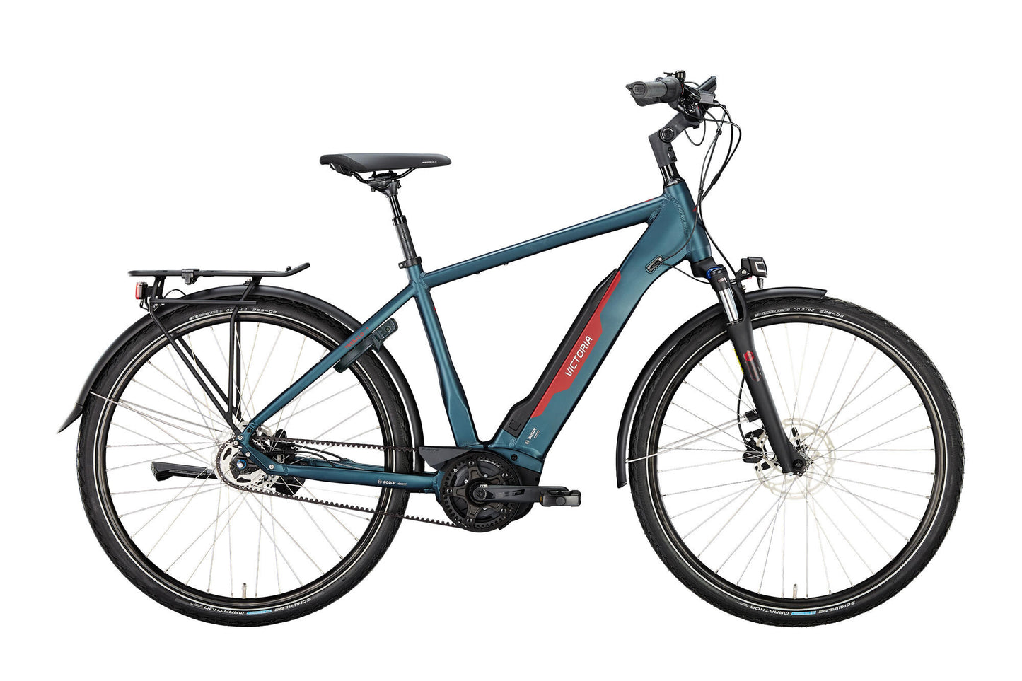 Victoria Electric Trekking Bike Tresalo 7 (#1) Ebike Vic.tresalo 7 28 56 Diam. 5sp fw Dark Night
